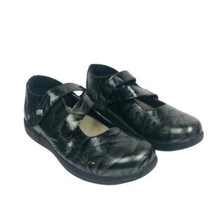 Drew Orchid Women's Green Marble‎ Sz 7.5 N Cross Strap Diabetic